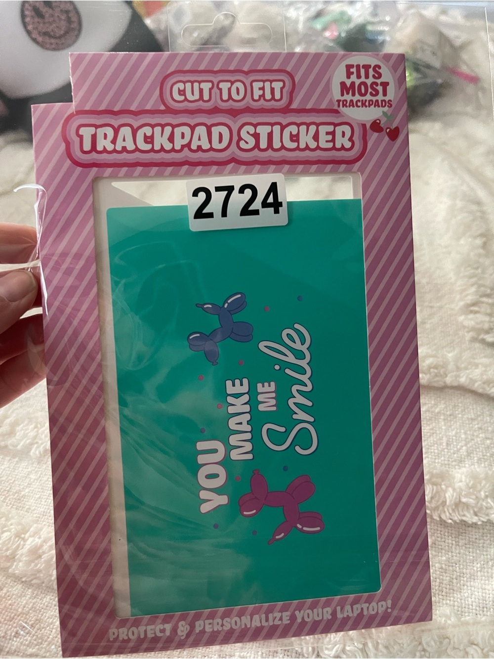 Trackpad sticker for laptop
Balloon animal with you make me smile #2724 - Picture 4 of 4
